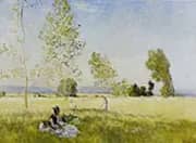 Meadow at Bezons 1874 By Claude Monet