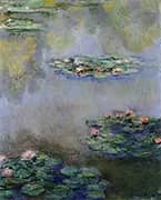Water Lilies c1908 By Claude Monet