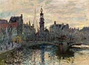 The Bridge in Amsterdam 1874 By Claude Monet