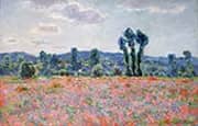 Poppy Field c1890 By Claude Monet