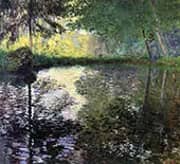 Pond at Mongeron 1876 By Claude Monet