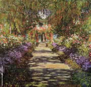 Pathway in Monet's Garden at Giverny c1901 By Claude Monet