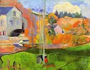 Breton Landscape 1894 By Paul Gauguin