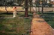 In Brooklyn Navy Yard By William Merritt Chase