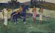 Composition with Figures in a Horse By Paul Gauguin