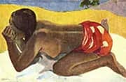 Alone, Otahi 1893 By Paul Gauguin