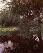 A Backwater at Wargrave 1887 By John Singer Sargent