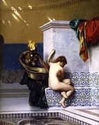 Lady of Cairo Bathing By Jean Leon Gerome