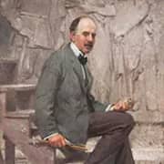 Daniel Chester French in His Chesterwood Studio By Robert William Vonnoh