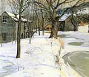 Winter Landscape c1910 By Walter Elmer Schofield