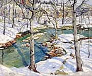 Wintry Stream 1924 By Walter Elmer Schofield