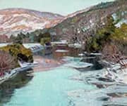 Evening Light on The Hill Berkshire Mountains By George Gardner Symons