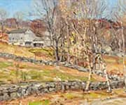 Farmstead and Stone Fence By George Gardner Symons
