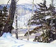 River Bank with Snow By George Gardner Symons