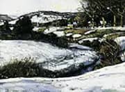 River Scene Winter By George Gardner Symons