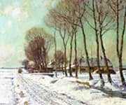 Snow Clad Fields in Morning Light By George Gardner Symons