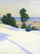 Snowy Landscape Winter in The Grand Canyon By Arthur Wesley Dow
