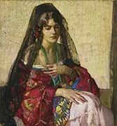 Black Mantilla By Richard Emil Miller