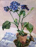 Tabletop with Daisies By Richard Emil Miller