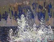 Frost Laden Cedars Big Cauchon Lake By Tom Thomson