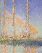 Poplars 1891 By Claude Monet
