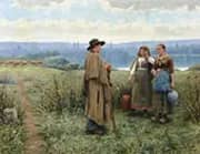 An Idle Moment By Daniel Ridgway Knight