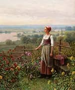Evening at Chantemesle By Daniel Ridgway Knight