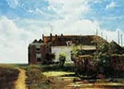 Farm Beside Canal in Polder By Johan Hendrik Weissenbruch