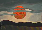 Red Sun 1935 By Arthur Dove