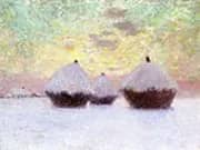 Haystacks in The Snow By Emile Claus
