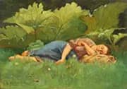 Rest after Harvest By Emile Claus