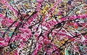 Inspired by, Magenta Landscape By Jackson Pollock (Inspired By)
