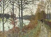 Seine in Bougival By Pierre Eugene Montezin