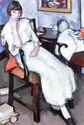 Girl in White c1920 By Samuel John Peploe