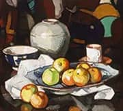 Still Life Apples and Jar c1912 By Samuel John Peploe