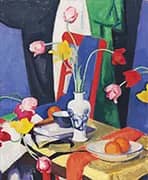 Still Life with Tulips By Samuel John Peploe