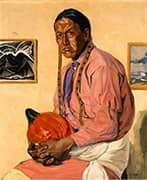 Man with a Pumpkin By Walter Ufer