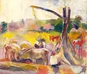 Cows Feeding By Vilmos aba-Novak