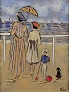 Family Before The Ocean By Henry Saint-Clair
