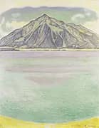 Lake Thun with Niesen 1910 By Ferdinand Hodler