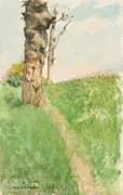 Path beside a Knarled Tree By Sir George Clausen