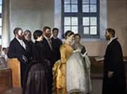 A Baptism By Michael Peter Ancher