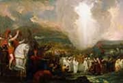 Joshua Passing the River Jordan with the Ark of the Covenant 1800 By Benjamin West
