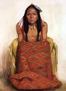 New Rug 1917 By E. Irving Couse