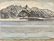 Thunersee and Stockhornkette in Winter 1912 By Ferdinand Hodler