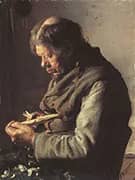Lars Gaihede Whittling a Stick By Anna Ancher