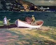 Fishermen Cape Elizabeth By George Luks