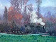 The Train at Giverny By Theodore Earl Butler