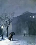 Albany in The Snow By Walter Launt Palmer