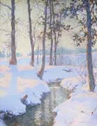 Brook in Winter By Walter Launt Palmer